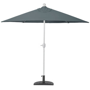 Sonnenschirm halbrund Balkonschirm UV50+ 300cm anthrazit mit Ständer