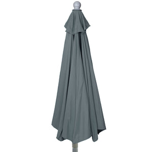 Sonnenschirm halbrund Balkonschirm UV50+ 300cm anthrazit mit Ständer