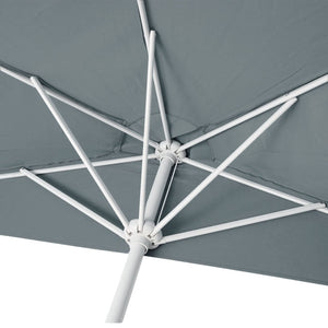 Sonnenschirm halbrund Balkonschirm UV50+ 300cm anthrazit mit Ständer