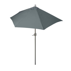 Sonnenschirm halbrund Balkonschirm UV50+ 300cm anthrazit ohne Ständer