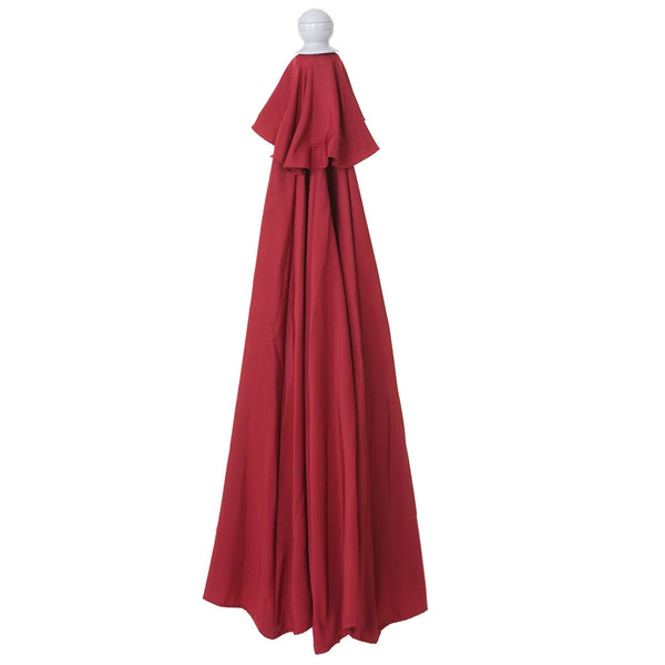Sonnenschirm halbrund Balkonschirm UV50+ 300cm bordeaux mit Ständer
