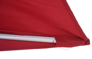 Sonnenschirm halbrund Balkonschirm UV50+ 300cm bordeaux ohne Ständer