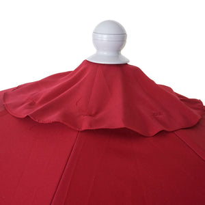 Sonnenschirm halbrund Balkonschirm UV50+ 300cm bordeaux ohne Ständer
