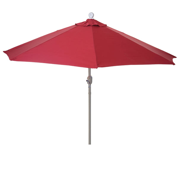 Sonnenschirm halbrund Balkonschirm UV50+ 300cm bordeaux ohne Ständer