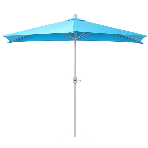 Sonnenschirm halbrund Balkonschirm UV50+ 300cm türkis ohne Ständer
