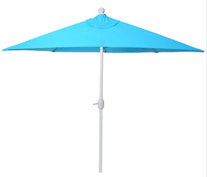 Sonnenschirm halbrund Balkonschirm UV50+ 300cm türkis ohne Ständer