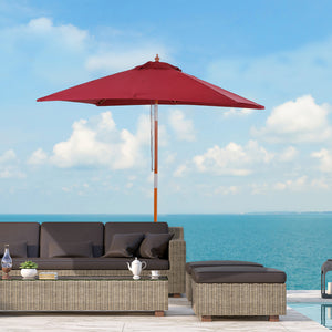 Sonnenschirm rechteckig knickbar UV-Schutz für Balkon Garten