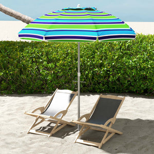 Sonnenschirm Strand UV-Schutz windfest höhenverstellbar mit Tasche