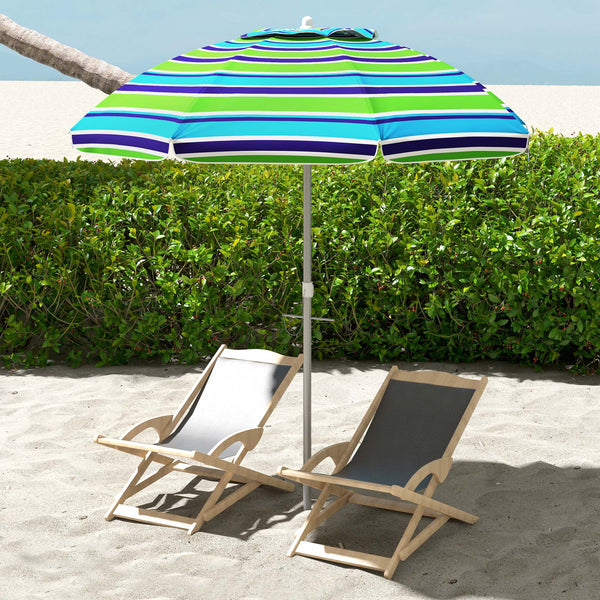 Sonnenschirm Strand UV-Schutz windfest höhenverstellbar mit Tasche