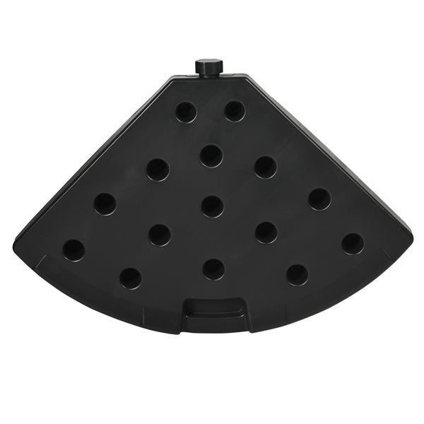 Sonnenschirmgewicht 52-68kg HDPE wetterfest Schwarz