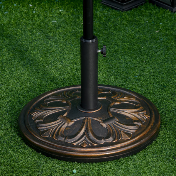 Sonnenschirmständer für Garten Balkon bis 48mm 13kg antik bronze