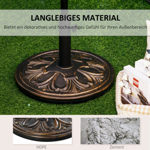 Sonnenschirmständer für Garten Balkon bis 48mm 13kg antik bronze