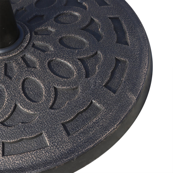 Sonnenschirmständer rund für Balkon Terrasse Garten 14kg bronze