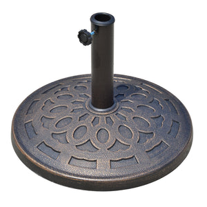 Sonnenschirmständer rund für Balkon Terrasse Garten 14kg bronze