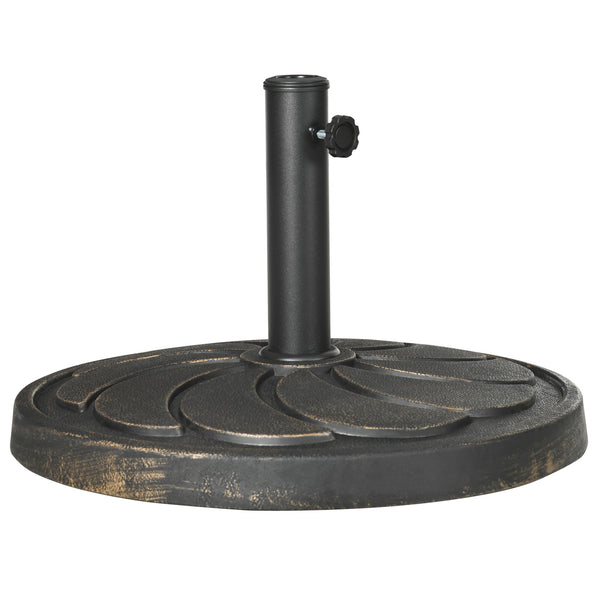 Sonnenschirmständer 18kg Kunstharz rund Bronze