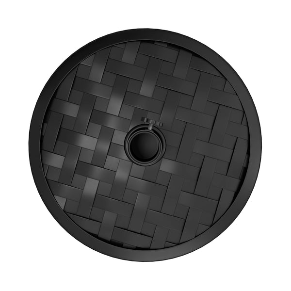 Sonnenschirmständer rund 18kg aus Beton schwarz