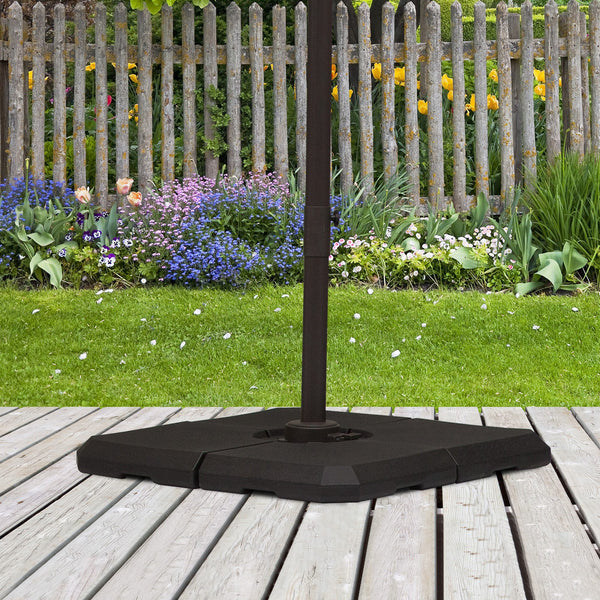 Sonnenschirmständer 4 Elemente bis 120kg 100x100x95cm