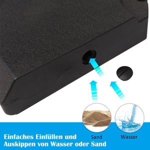 Sonnenschirmständer 4 Elemente bis 120kg 100x100x95cm