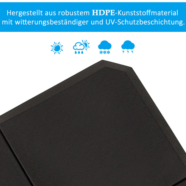 Sonnenschirmständer 4 Elemente bis 120kg 100x100x95cm