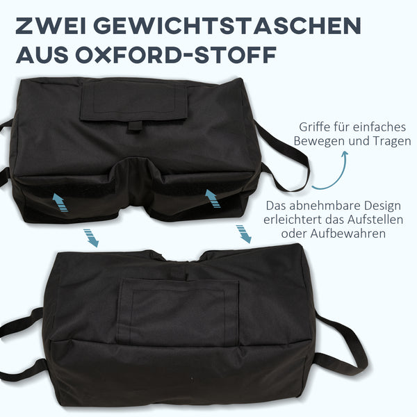Sonnenschirmständer bis 50kg mit Schaufel Schwarz