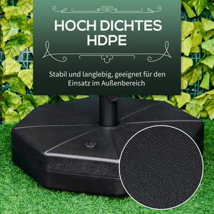 Sonnenschirmständer befüllbar stabiler Fuss Ø60cm
