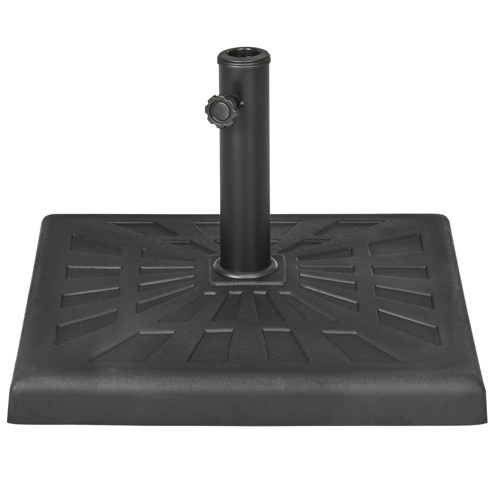 Sonnenschirmständer Kunstharz 19kg Ø32-48mm Schwarz