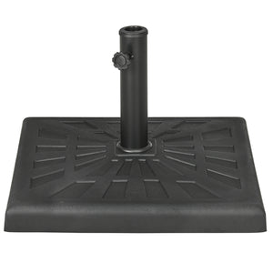 Sonnenschirmständer Kunstharz 19kg Ø32-48mm Schwarz