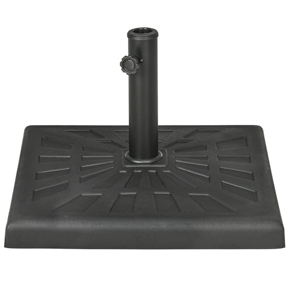 Sonnenschirmständer Kunstharz 19kg Ø32-48mm Schwarz