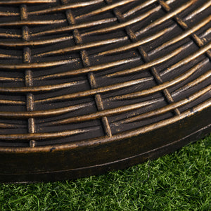 Sonnenschirmständer Rattanoptik für Garten und Terrasse 25kg