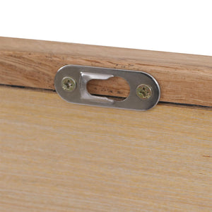 Spiegel Wandspiegel Garderobenspiegel 120x50x2cm Massivholz Eiche