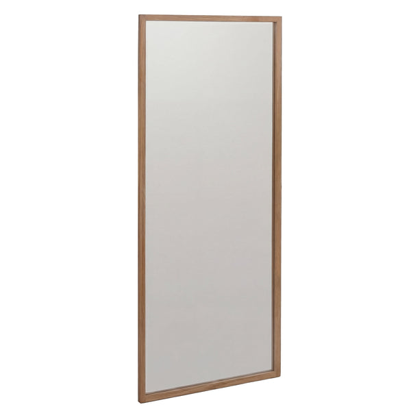 Spiegel Wandspiegel Garderobenspiegel 120x50x2cm Massivholz Eiche