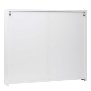 Spiegelschrank Badschrank Hängeschrank 6 Regalböden 70x80x16cm Hochglanz weiss
