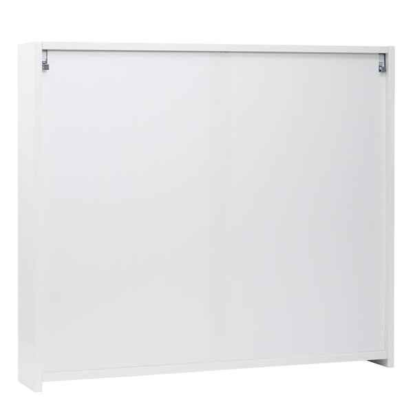 Spiegelschrank Badschrank Hängeschrank 6 Regalböden 70x80x16cm Hochglanz weiss