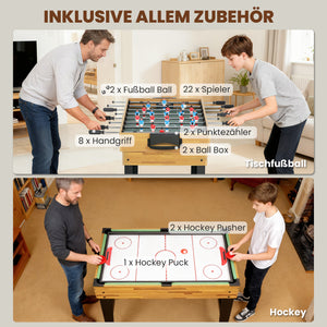 Spieletisch für Kinder multifunktional 13-in-1 mit Fussball Billard