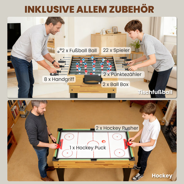 Spieletisch für Kinder multifunktional 13-in-1 mit Fussball Billard