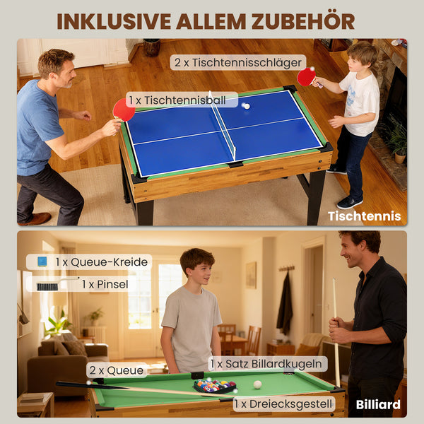 Spieletisch für Kinder multifunktional 13-in-1 mit Fussball Billard