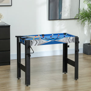 Spieletisch für Kinder 5-in-1 Billard Tischtennis Hockey Basketball