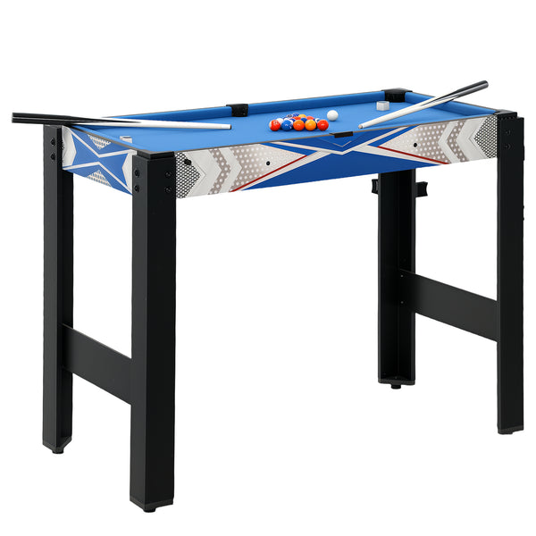 Spieletisch für Kinder 5-in-1 Billard Tischtennis Hockey Basketball