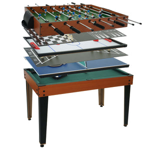 Multifunktionaler 7in1 Spieletisch Kicker Billard Hockey 80x123cm