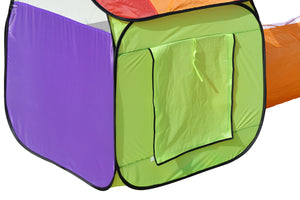 Play tent with tunnel, colorful