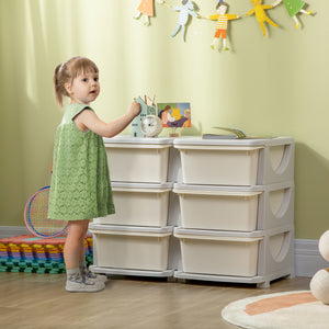 Spielzeugaufbewahrung Kinderzimmer mit 3 Schubladen weiss