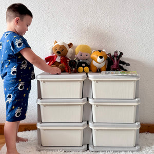 Spielzeugaufbewahrung Kinderzimmer mit 3 Schubladen weiss