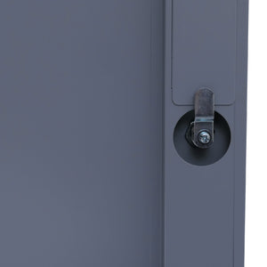 Stahl Schliessfachschrank 2-türig grau 90x38x45cm Spind