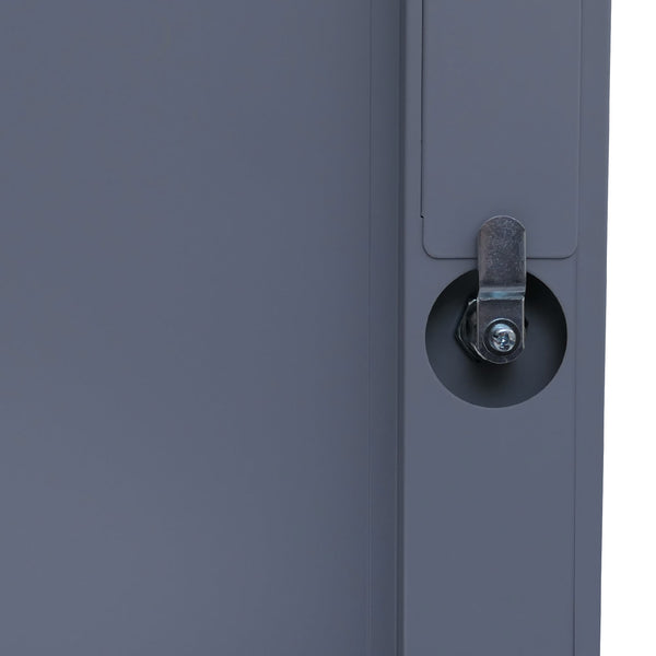 Stahl Schliessfachschrank 2-türig grau 90x38x45cm Spind