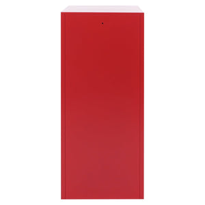 Spind Schliessfach Stahl 2 Türen rot 90x38x45cm Wertfach Spind