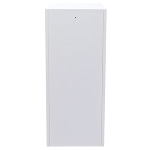Spind Schliessfach mit 3 Türen, weiss, 90x38x45cm, Wertfachschrank