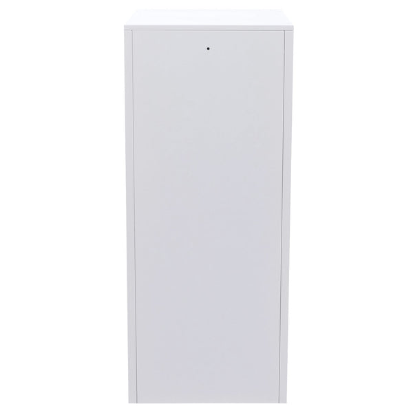 Spind Schliessfach mit 3 Türen, weiss, 90x38x45cm, Wertfachschrank