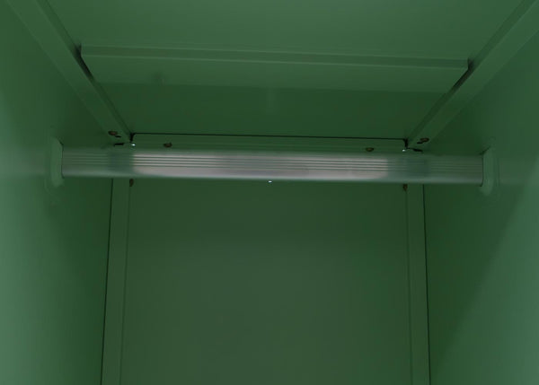 Stahl Spind Schliessfachschrank mit Kleiderstange mintgrün 90x38x45cm