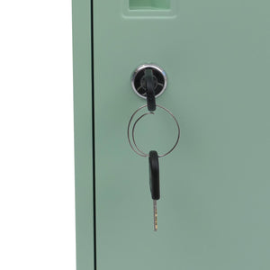 Stahl Spind Schliessfachschrank mit Kleiderstange mintgrün 90x38x45cm