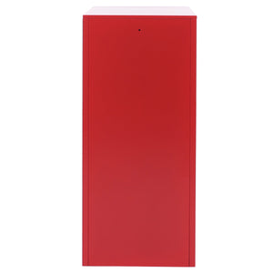 Spind Stahl mit Kleiderstange & Schliessfach, rot, 90x38x45 cm